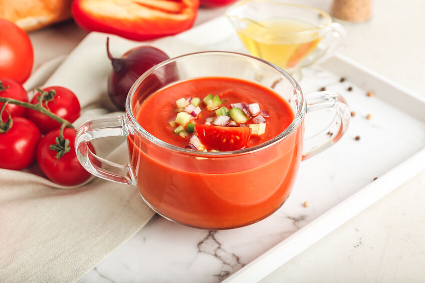 Soupe à la tomate express : Recette de Soupe à la tomate express